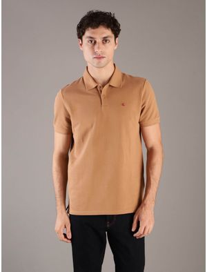 Polo-Calvin-Klein-Monograma-Hombre-Cafe