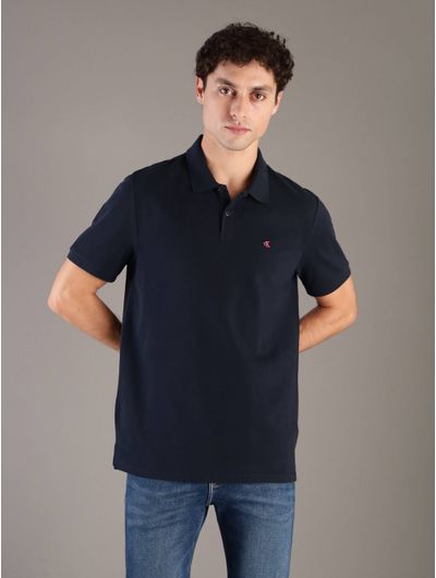 Polo-Calvin-Klein-Monograma-Hombre-Azul