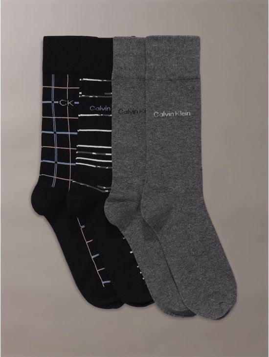 Calcetas-Calvin-Crew-Pack-de-4-Piezas-Hombre-Multicolor