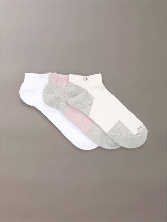 Calcetines-Calvin-Klein-Cushion-No-Show-Pack-de-3-Piezas-Mujer-Multicolor
