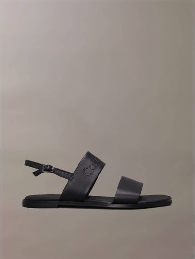 Sandalias-Calvin-Klein-Logo-Mujer-Negro