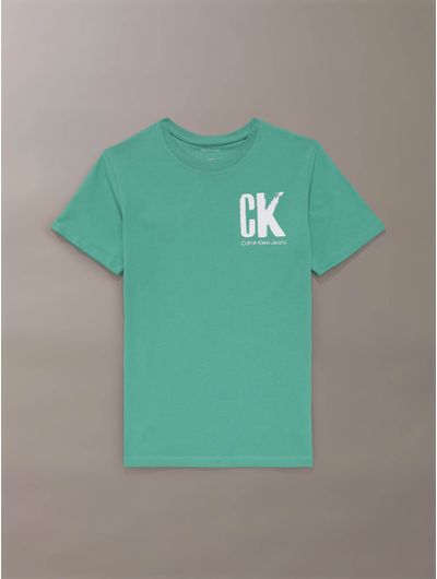 Playera-Calvin-Klein-Monograma-Niño-Verde