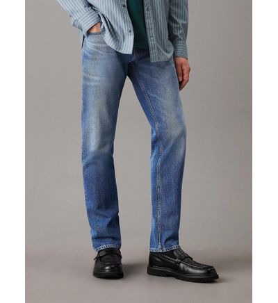 Jeans Calvin Klein Slim Straight Hombre Azul Jeans Calvin