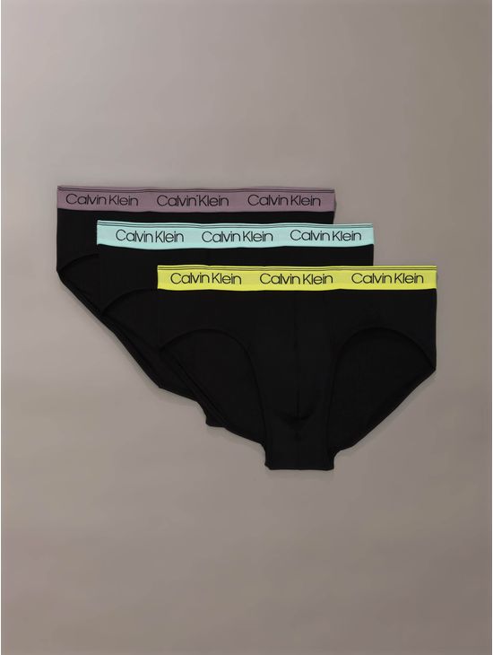 Briefs-Calvin-Klein-Microfiber-Stretch-Pack-de-3-Hombre-Negro