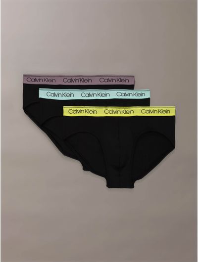 Briefs-Calvin-Klein-Microfiber-Stretch-Pack-de-3-Hombre-Negro