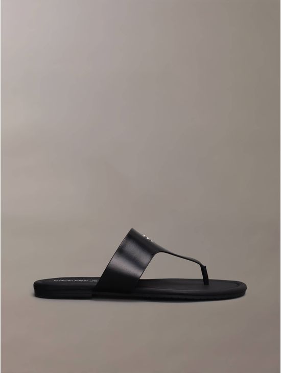 Sandalias-Calvin-Klein-Monograma-Mujer-Negro