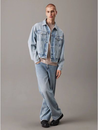 Chamarra-Calvin-Klein-Denim-Holgada-Hombre-Azul