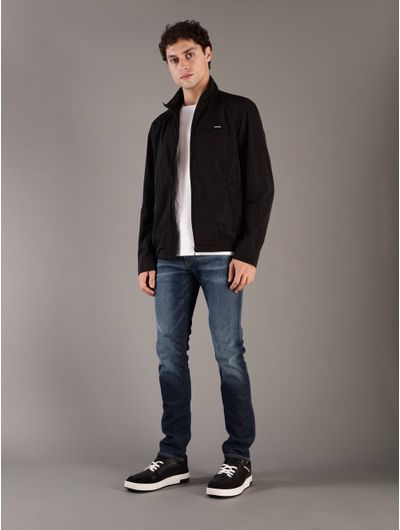 Chamarra-Calvin-Klein-Logo-Hombre-Negro