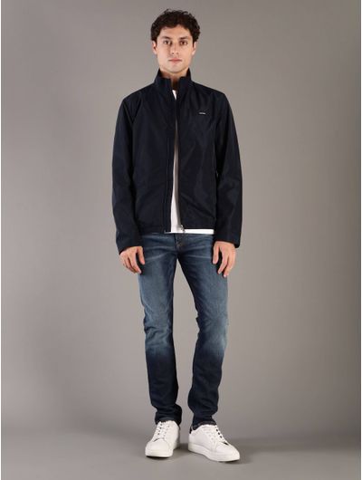 Chamarra-Calvin-Klein-Logo-Hombre-Azul