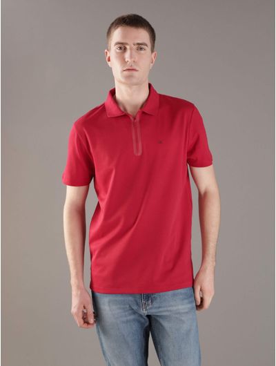 Polo-Calvin-Klein-con-Monograma-Estampado-Hombre-Rojo