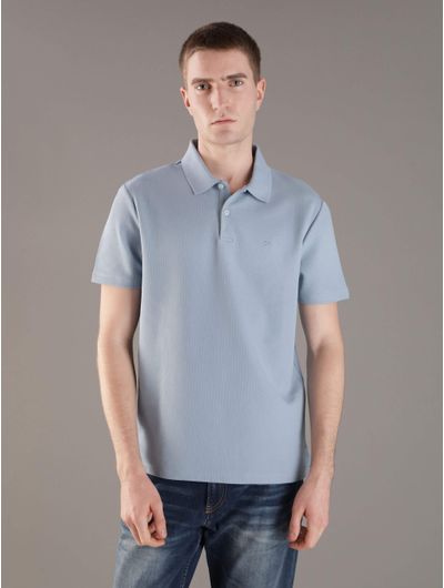 Polo-Calvin-Klein-con-Monograma-Hombre-Azul
