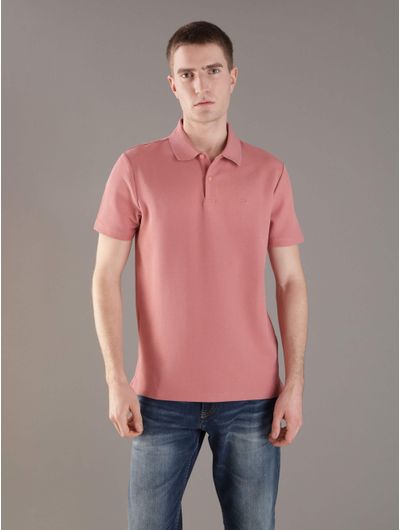 Polo-Calvin-Klein-con-Monograma-Hombre-Rosa