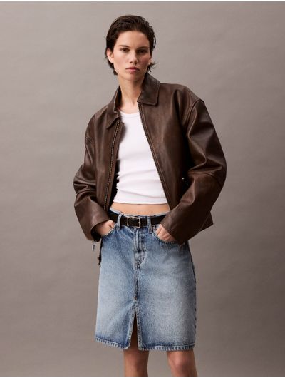 Falda-Calvin-Klein-Demin-con-Abertura-Mujer-Azul