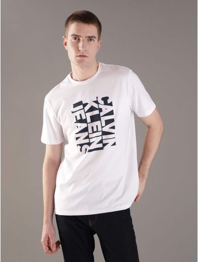 Playera-Calvin-Klein-con-Diseño-Logo-Hombre-Blanco