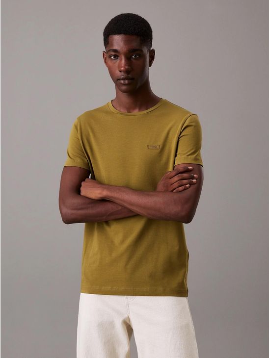 Playera-Calvin-Klein-Micro-Logo-Hombre-Verde