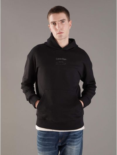 Sudadera-Calvin-Klein-con-Logo-Estampado-Hombre-Negro