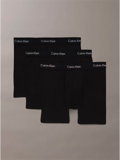 Briefs-Calvin-Klein-Cotton-Stretch-Pack-de-3-Hombre-Negro