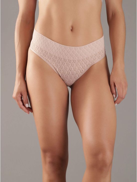 Brazilian-Calvin-Klein-Icon-Logo-Lace-Mujer-Beige