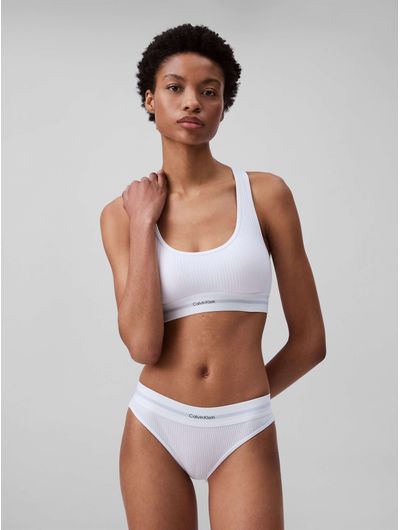 Bikini-Calvin-Klein-Cotton-Modal-Stretch-Rib-Mujer-Blanco