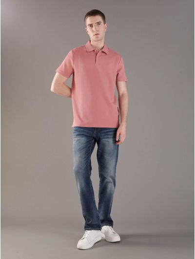 Polo-Calvin-Klein-con-Monograma-Hombre-Rosa