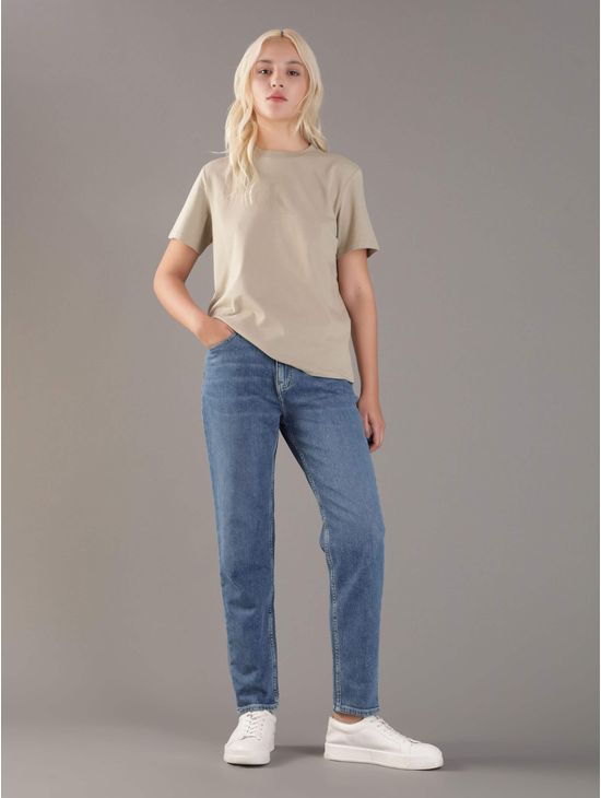Playera-Calvin-Klein-Monograma-Estampado-Metalizado-Mujer-Verde