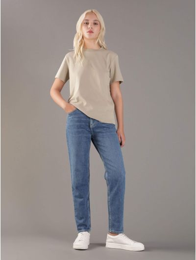 Playera-Calvin-Klein-Monograma-Estampado-Metalizado-Mujer-Verde
