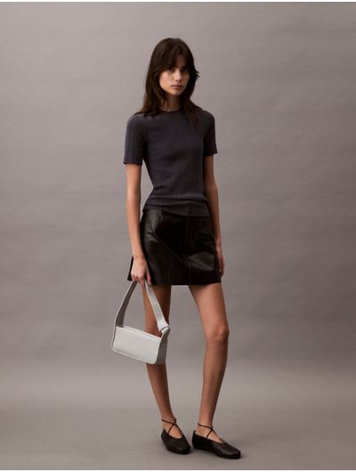 Playera-Calvin-Klein-Acanalada-Mujer-Gris