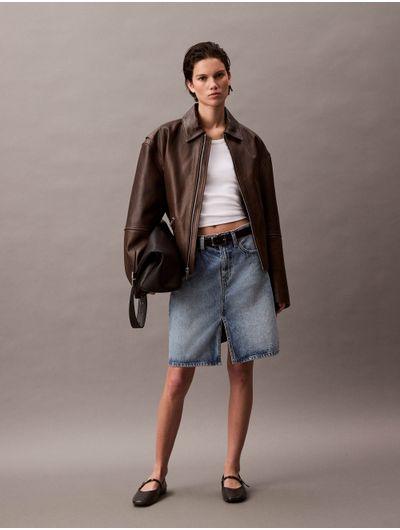 Falda-Calvin-Klein-Demin-con-Abertura-Mujer-Azul