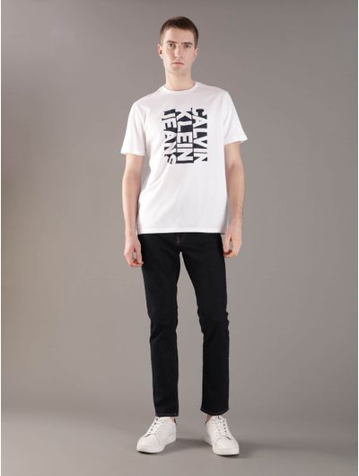 Playera-Calvin-Klein-con-Diseño-Logo-Hombre-Blanco
