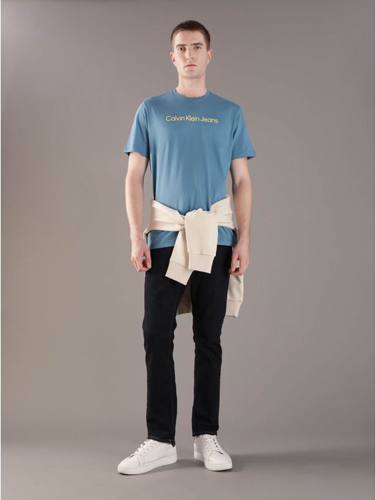 Playera-Calvin-Klein-con-Logo-Estampado-Hombre-Azul