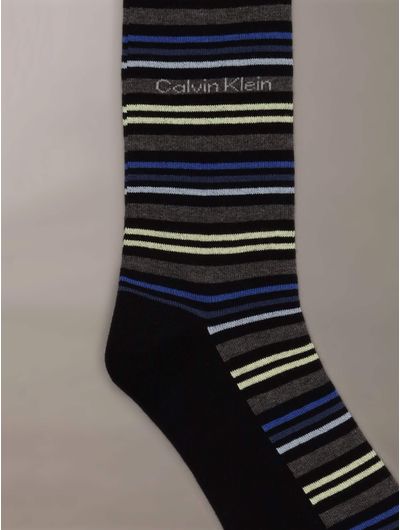 Calcetines-Calvin-Klein-Crew-Pack-de-4-Hombre-Negro