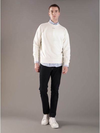 Sudadera-Calvin-Klein-Comfort-con-Logo-Hombre-Beige