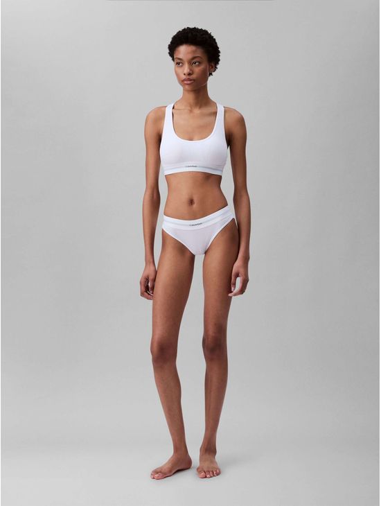Bikini-Calvin-Klein-Cotton-Modal-Stretch-Rib-Mujer-Blanco