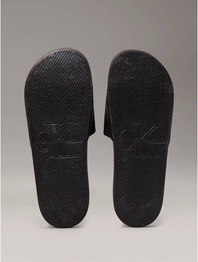 Sandalias-Calvin-Klein-de-Lona-Monograma-Hombre-Negro