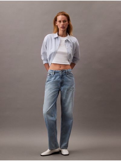 Jeans-Calvin-Klein-Relaxed-Straight-Fit-Mujer-Azul