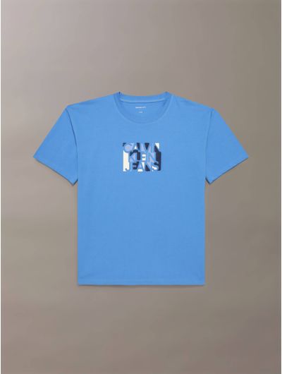 Playera-Calvin-Klein-con-Logo-Niño-Azul