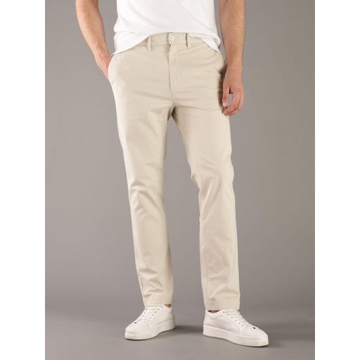 Pantalón Calvin Klein Slim Fit Hombre Beige Pantalones Calvin