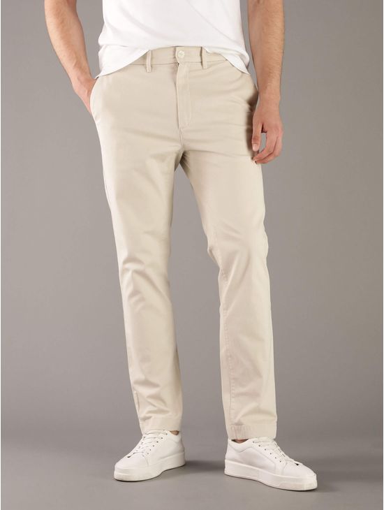 Pantalon-Calvin-Klein-Slim-Fit-Hombre-Beige