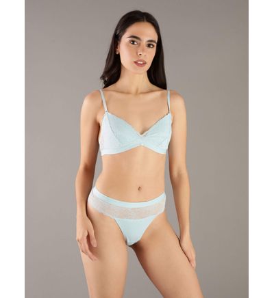 Brasier Calvin Klein Lightly Lined Triangle Mujer Azul Bras