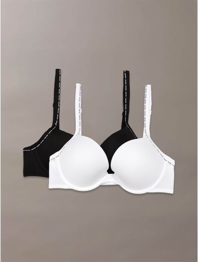 Brasieres-Push-Up-Calvin-Klein-Microfiber-Stretch-Pack-de-2-Mujer-Multicolor