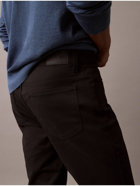 Pantalon-Calvin-Klein-Slim-Stretch-Hombre-Negro