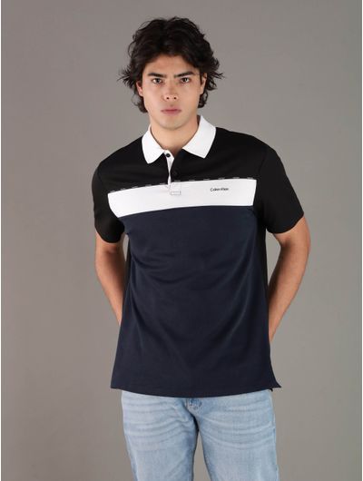 Polo-Calvin-Klein-con-Franjas-Hombre-Multicolor