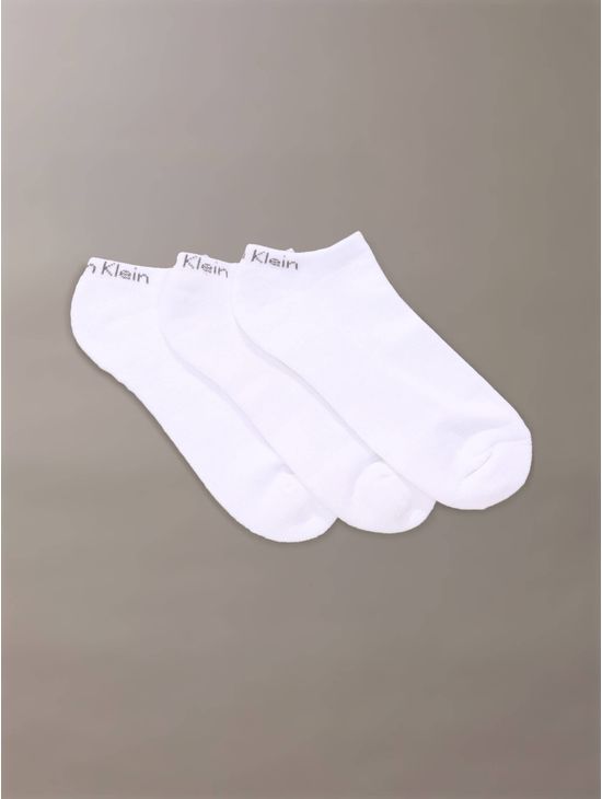 Calcetines-Calvin-Klein-Cushion-no-Show-Pack-de-3-Hombre-Blanco