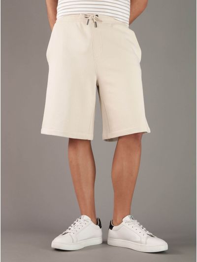 Bermuda-Calvin-Klein-Logo-Hombre-Beige