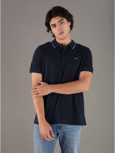 Polo-Calvin-Klein-con-Logo-Hombre-Azul