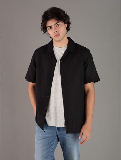 Camisa-Calvin-Klein-Polygiene-Hombre-Negro