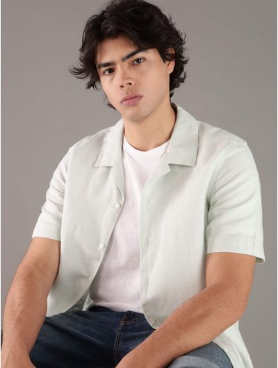 Camisa-Calvin-Klein-Polygiene-Hombre-Verde