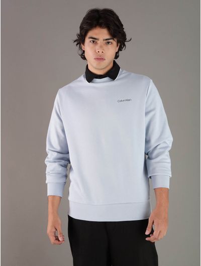 Sudadera-Calvin-Klein-Logo-Hombre-Azul