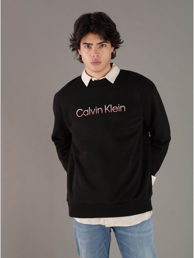 Sudadera-Calvin-Klein-con-Logo-Degrade-Hombre-Negro