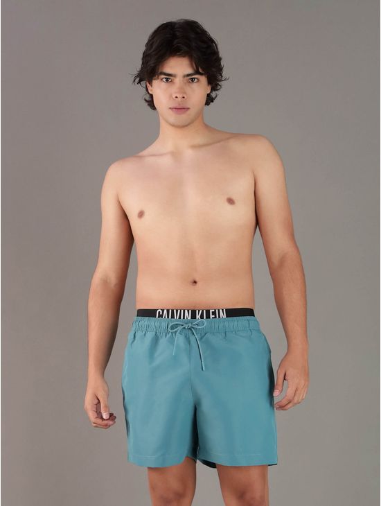 Traje-de-Baño-Calvin-Klein-Logo-Hombre-Azul